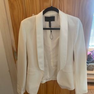 BCBG Maxzaria white blazer